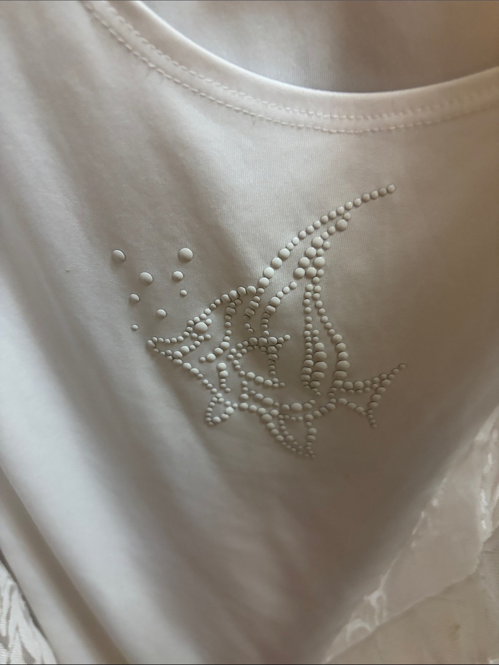 Alfred Dunner White Sheer Embroidered Jacket with Coordinating Shell - Picture 2 of 5